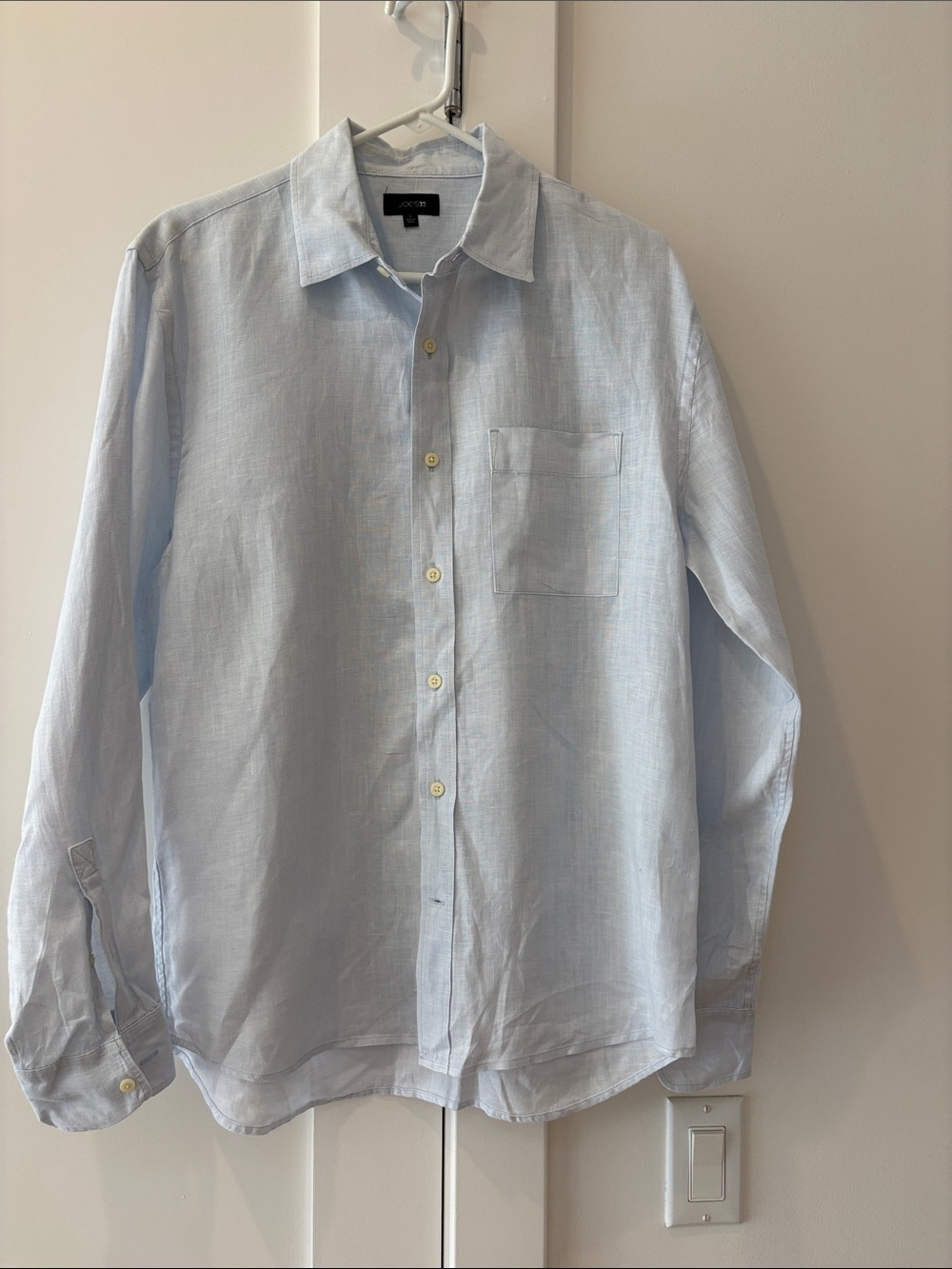 JOES Light Blue Men's Linen Button-Up Shirt